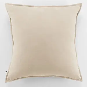 Housse De Rêve Taie d'oreiller flanelle 100% coton 50x70 candice coloris Sable pas cher