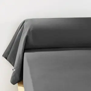 L'EFFET PAPILLON Taie de traversin flanelle 100% coton 85x185cm candice Gris OrageVendu parcarrefour