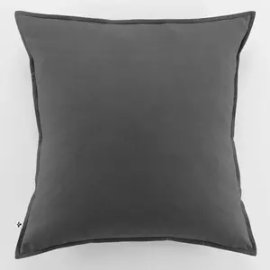 Housse De Rêve Taie d'oreiller flanelle 100% coton 63 x 63 cm CANDICE coloris Orage pas cher