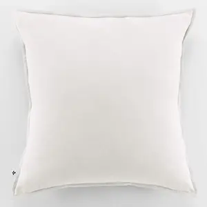 L'EFFET PAPILLON Taie d'oreiller flanelle 100% coton 63 x 63 cm CANDICE coloris Neige pas cher