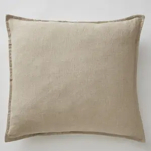 L'Effet Papillon - Taie d'oreiller 100% Lin Soline sable 63x63 cm pas cher