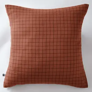 L'Effet Papillon - Taie d'oreiller Gaze de coton Gaïa Mix terracotta 6... pas cher