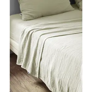 L'Effet Papillon - Drap plat Gaïa vert clair 240x300 cmVendu paramazon