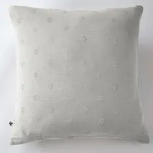 Taie d'oreiller 60x60 cm Gaze de Coton à Fleurs Nuage pas cher