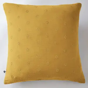 Comparateur de prix : Taie d'oreiller 50x70 cm Gaze de Coton à Fleurs Safran