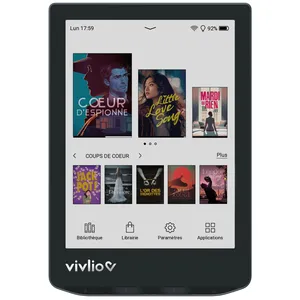 Comparateur de prix : Liseuse eBook VIVLIO LIGHT HD COLOR Bleu acier