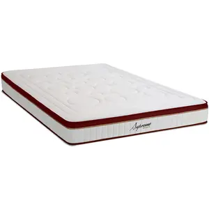 Maison Aubertin - Matelas Supreme rouge/blanc - 160x200 cm 160x200 cm pas cher