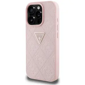 Comparateur de prix : Étui Guess Hot Stamp 4G Pattern Triangle Metal Logo pour iPhone 16 Pro...