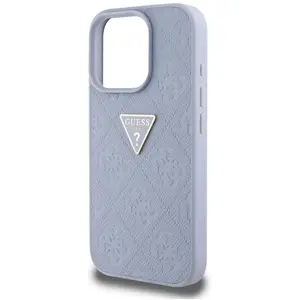 Comparateur de prix : Etui Guess Hot Stamp 4G Pattern Triangle Metal Logo Do Iphone 16 Pro Fioletowy