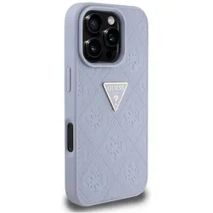 Étui Guess Hot Stamp 4G Pattern Triangle Metal Logo pour iPhone 16 Pro... pas cher
