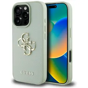 Étui Guess Grained Big 4G Logo Small Classic Logo pour iPhone 16 Pro v... pas cher