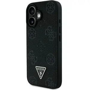 Étui Guess Grained Hot Stamp Peony Triangle Logo MagSafe pour iPhone 1... pas cher