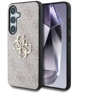 CG Mobile sous Licence Guess Coque pour S25 Rose Big 4G Logo Classic pas cher