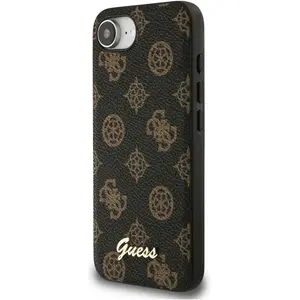 Comparateur de prix : Guess Coque MagSafe pour iPhone 16e Imprimé Peony Script Logo en relief Noir