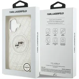 Karl Lagerfeld Coque De Téléphone Iml Glitter Karl & Choupette Heads L... pas cher