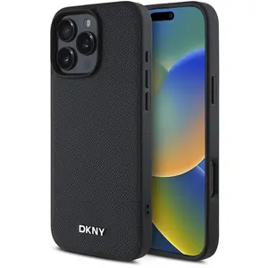 Comparateur de prix : Dkny Coque De Téléphone Pu Leather Metal Logo Magsafe Iphone 16 Pro