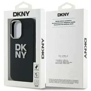 Étui DKNY pour iPhone 16 6.1 noir étui rigide Liquid Silicone Metal Logo - Neuf pas cher