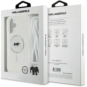 Karl Lagerfeld Coque De Téléphone Klhmp16shckhnt Iphone 16 6.1´´
