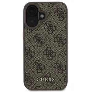 Étui Guess pour iPhone 16 6.1 marron étui rigide 4G Classic - Neuf pas cher