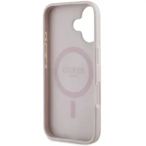 Étui Guess pour iPhone 16 6.1 rose étui rigide 4G Flowers Print MagSafe - Neuf pas cher