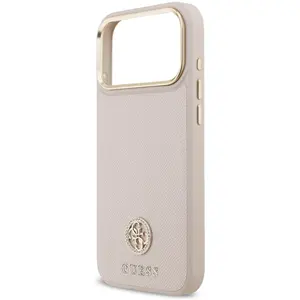 Guess Coque De Téléphone Grained Strass Logo Magsafe Iphone 17 Pro MaxVendu parpixmania