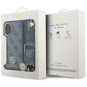 Guess Coque De Téléphone 4g Strass Logo Metal Buttons Magsafe Iphone 1...