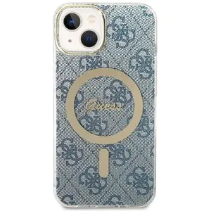 Guess Coque De Téléphone Zestaw Gubpp14mh4eacsb+ Charger Iphone 14 Plus15 Plus 6.7 Niebieski 4g Print