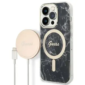 Comparateur de prix : Guess Coque De Téléphone Gubpp14xhmeacsk+ Charger Set Iphone 14 Pro Max 6.7 Marble
