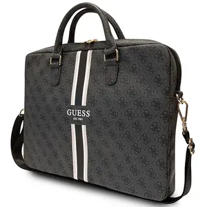 Comparateur de prix : Guess Sacoche pour Ordinateur Portable 16' Modèle Stripe 4G Noir