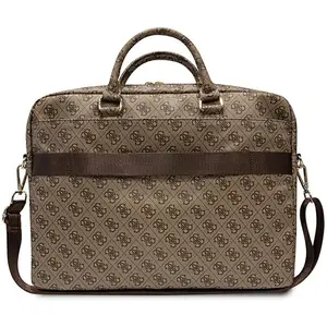 Guess - GUE002721 - 4G Sac d'ordinateur à rayures 16'' - Marron pas cher