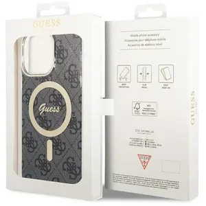 Comparateur de prix : Guess 4G GUHMP14XH4STK MagSafe Coque pour iPhone 14 Pro Max (6,7) Gris