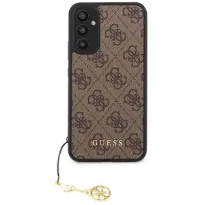 GUESS Coque pour Samsung Galaxy A34 5G Edition 4G Charm avec Pendentif Marron pas cher