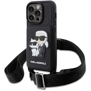 Karl Lagerfeld Coque De Téléphone Saffiano Crossbody Strap Karl And Choupette Iphone 14 Pro MaxVendu paramazon