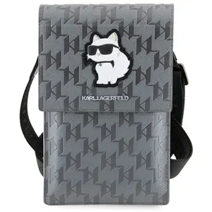 KARL LAGERFELD Sac KLWBSAKHPCG Argent Saffiano Monogram Choupette, gris, ClassiqueVendu parcdiscount