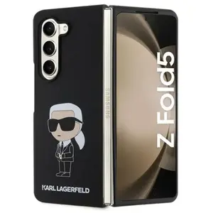 Coque pour Galaxy Z Fold5 en Silicone Rigide Ikonik Noir pas cher