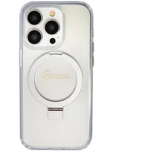 Comparateur de prix : Guess Coque Magsafe pour Apple iPhone 15 Pro TPU Ring Stand Transparent