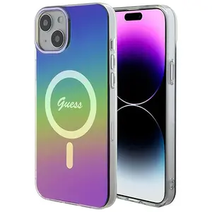 Coque de téléphone - Guess - IML Iridescent MagSafe - iPhone 15 Plus - Rigide - Brillant pas cher