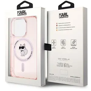 Coque MagSafe pour iPhone 14 Pro Max Choupette Protection Rigide Rose pas cher