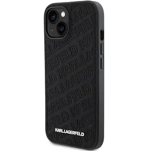 Étui Karl Lagerfeld pour iPhone 15 6.1 noir étui rigide Quilted K Pattern - Neuf pas cher