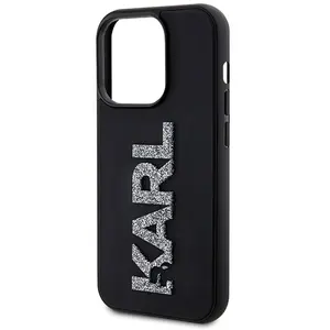 Comparateur de prix : Coque pour iPhone 15 Pro Bi-matière Dos Effet Cuir Karl Lagerfeld Noir