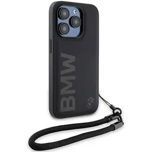 Étui Rigide - BMW - BMHCP15L23RMRLK - Cuir Véritable - Noir - iPhone 15 Pro 61 pouces pas cher