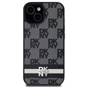 Dkny Coque pour Galaxy S24 Ultra Elégante avec Motifs à Carreaux et à Rayures Noir pas cher