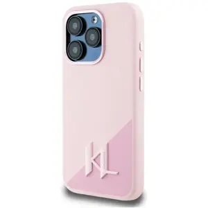 Étui Karl Lagerfeld Silicone Shadow Metal Initial MagSafe pour iPhone ... pas cher