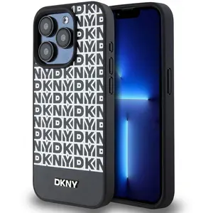 Comparateur de prix : DKNY Coque de Protection pour iPhone 13 Pro Max à Bande Inférieure MagSafe Noir