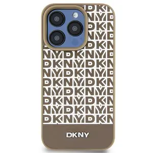 Comparateur de prix : Dkny Coque de Protection pour iPhone 15 à Bande Inférieure MagSafe Marron