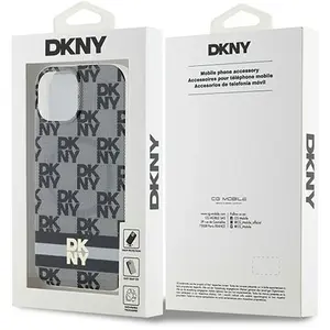Dkny Coque De Téléphone Dkhmp14shcptsk Iphone 14.15.13 6.1 Iml Checke Mono Pattern&printed Stripes pas cher