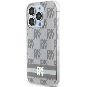 Dkny Coque De Téléphone Dkhmp15lhcptse Iphone 15 Pro 6.1 Bezowy Iml Checke Mono Pattern&printed Stripes pas cher