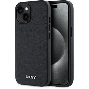 Comparateur de prix : Dkny Coque De Téléphone Pu Leather Metal Logo Magsafe Iphone 15