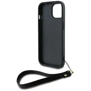 Comparateur de prix : DKNY Coque pour iPhone 14 avec Logo Métallisé et Sangle de Poignet Noir