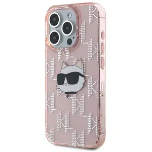 IML Choupette Tête & Monogramme - Coque iPhone 15 Pro Max (rose) pas cher